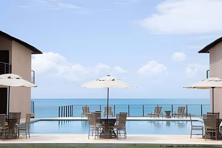 Lujo a pie de playa piscina vista al mar y Pipa/Ocean Breeze