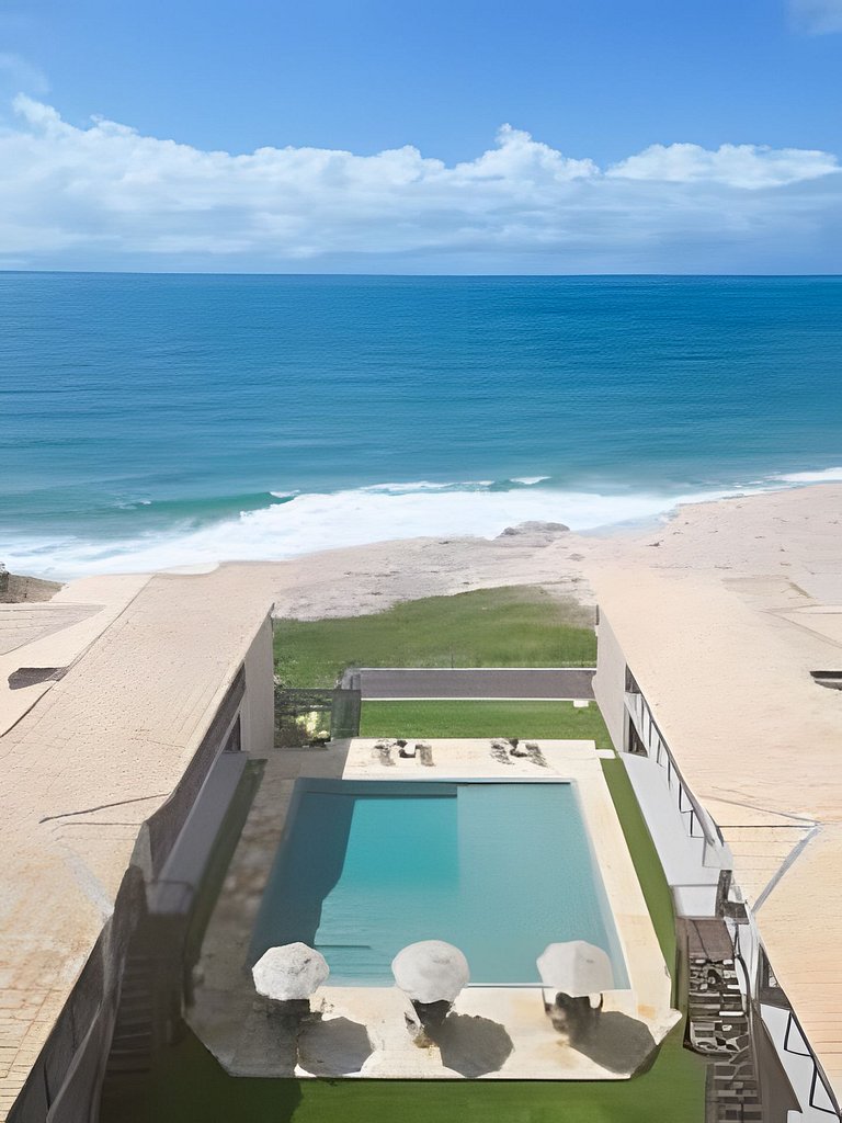 Lujo a pie de playa piscina vista al mar y Pipa/Ocean Breeze