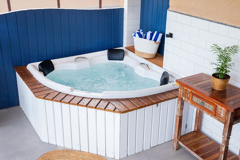 Varanda e Jacuzzi vista mar e Pipa -Mare Di Pri