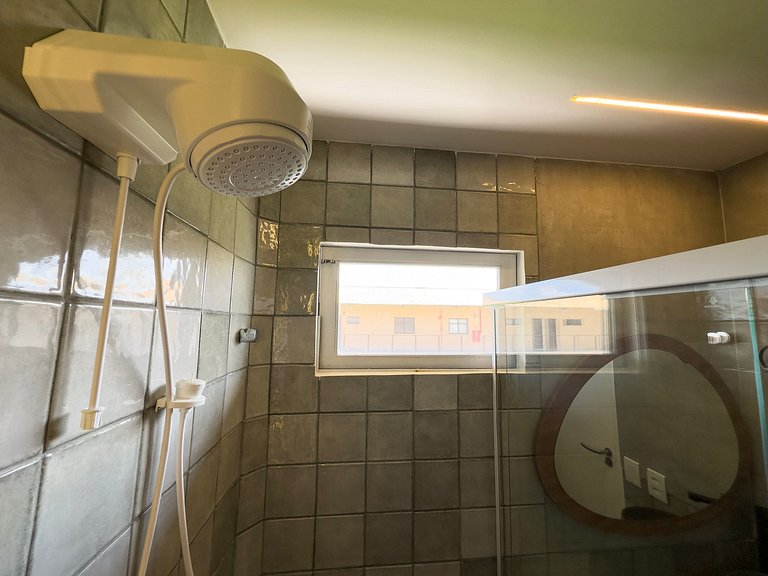 Varanda com vista para a mata e piscina Brisa da Mata