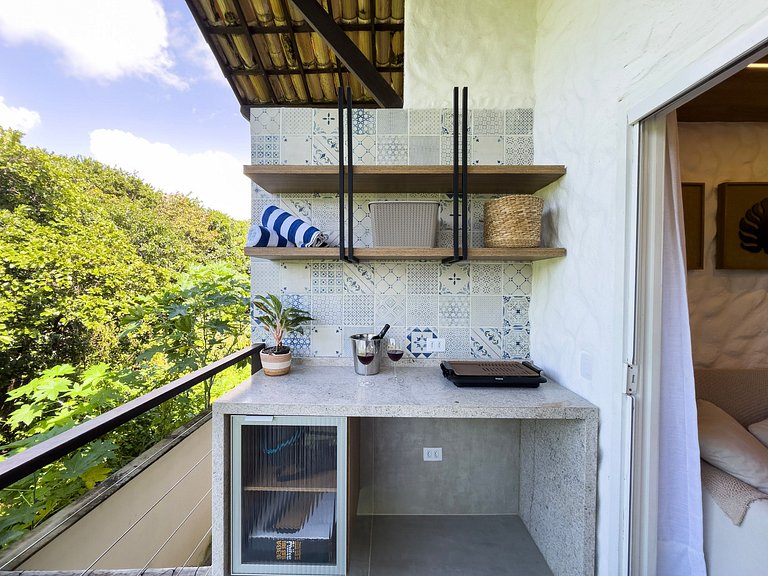 Varanda com Vista para Mata+Piscina|Brisa da Mata