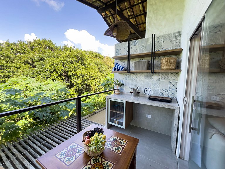 Varanda com Vista para Mata+Piscina|Brisa da Mata