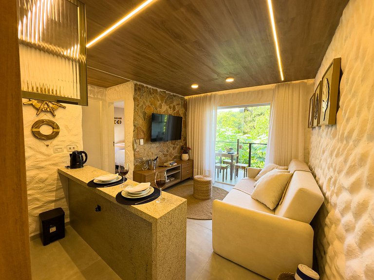 Balcony with Forest View and Pool | Brisa da Mata